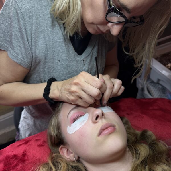 Lash lift and lash tint